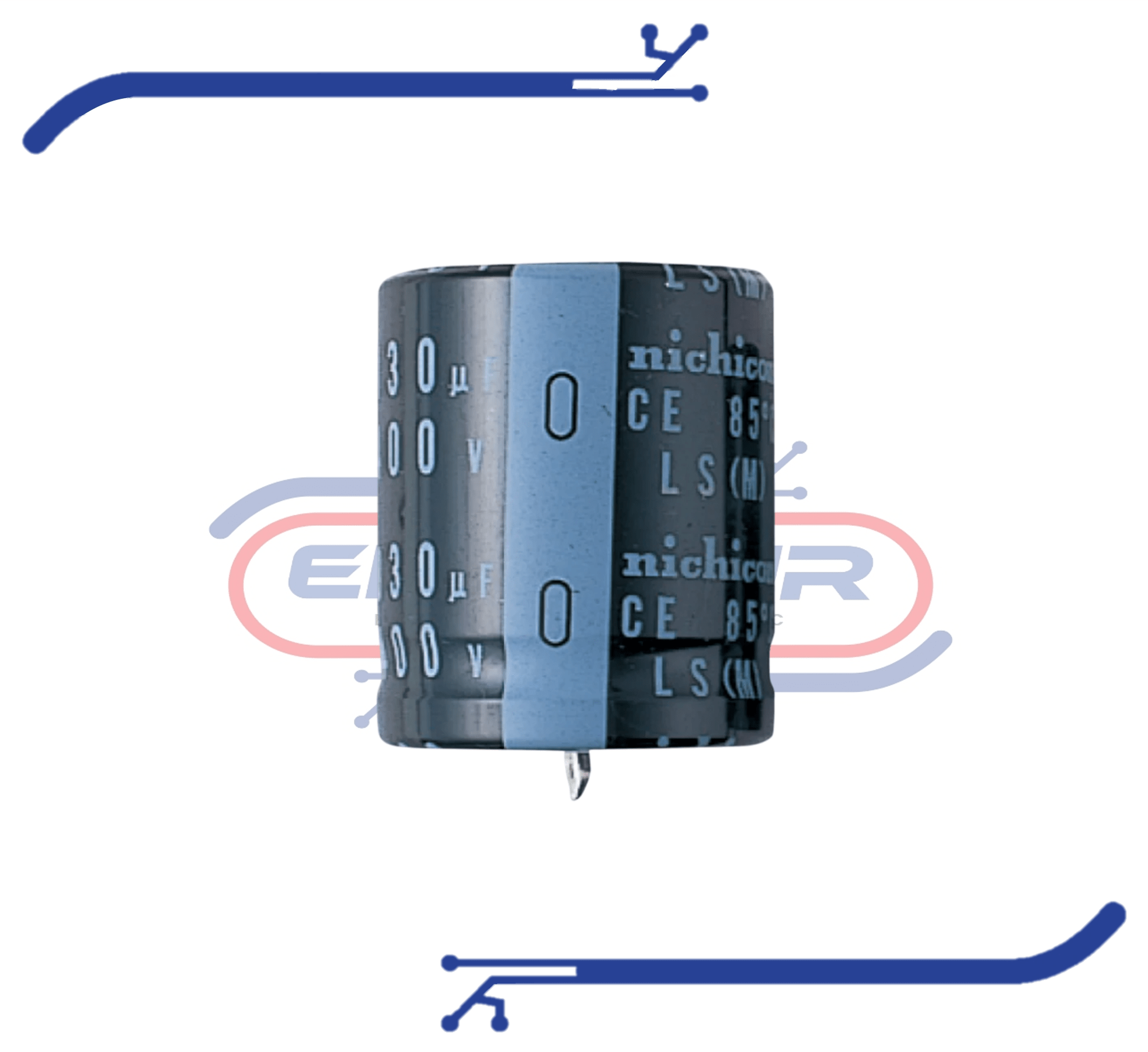LLS2A222MELB-min CONDENSADOR 2200UF-100V NICHICON LLS2A222MELB - Imagen 1
