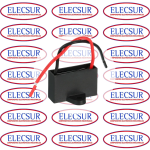 CAPACITOR DE ARRANQUE DE MOTOR CBB61 (NEGRO) 10UF-450V